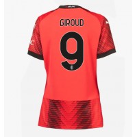 Dámy Fotbalový dres AC Milan Olivier Giroud #9 2023-24 Domácí Krátký Rukáv